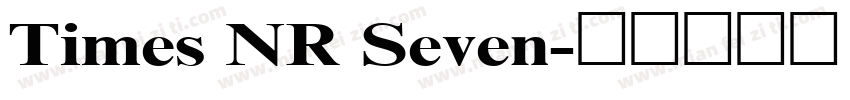 Times NR Seven字体转换